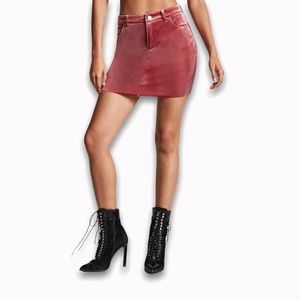 Forever 21 Velvet Mini Skirt